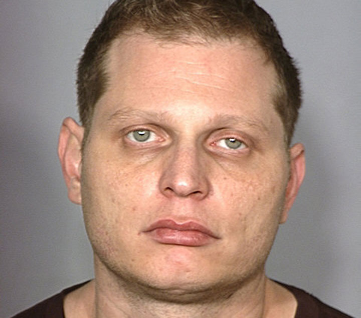Scott Storch, pictured in a booking photo after being arrested for cocaine possession in 2012.