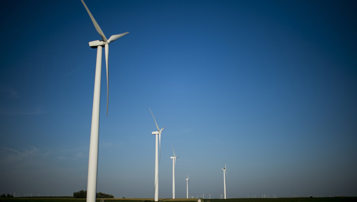 File photo of a wind farm.