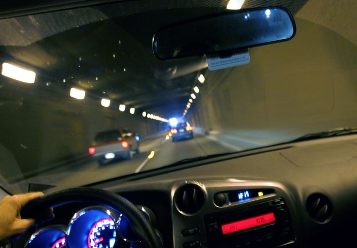  The George Massey Tunnel in Vancouver is a four-lane tunnel that is burrowed under the south arm of the Fraser River estuary.  