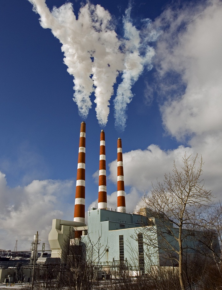 Emissions rise from Nova Scotia Power's Cove Generating Station in Dartmouth on Feb. 5, 2007.