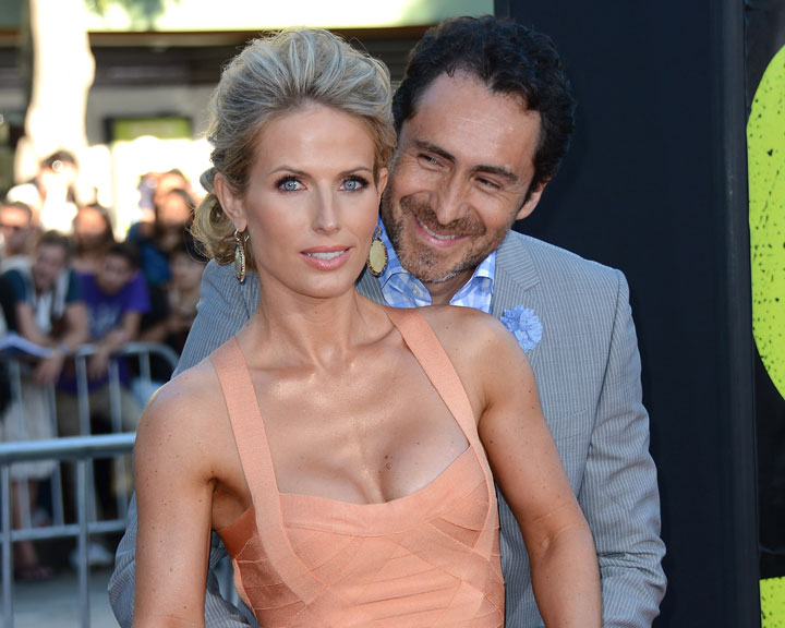Actor Demian Bichir and Stefanie Sherk in June 2012. (Getty Images)