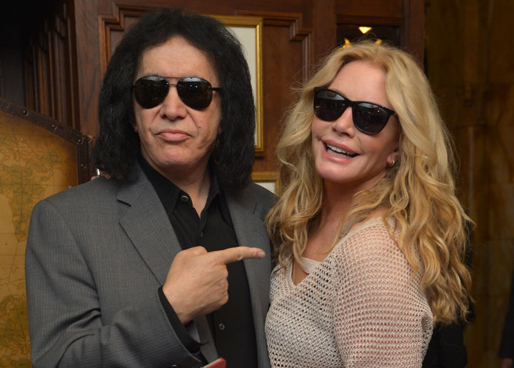 Gene Simmons and Shannon Tweed in January 2013. (Getty Images)