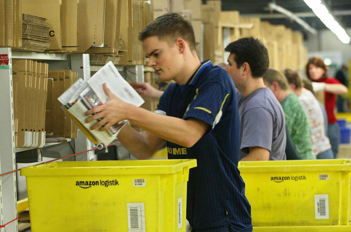 Amazon workers in Germany have walked off the job, demanding higher wages.