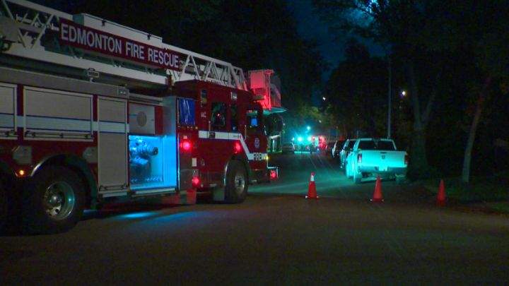 Fire crews were called to the area of 122 Street and 121 Avenue shortly after 8:00 p.m., Friday, September 20, 2013.