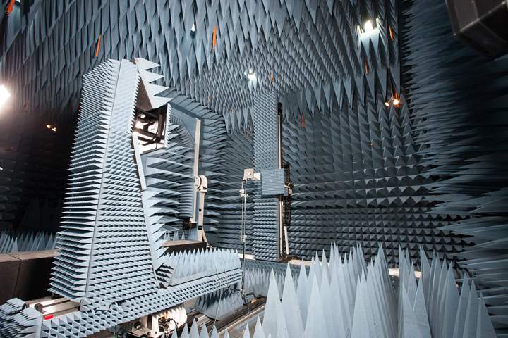 CIARS features a unique anechoic chamber, designed to completely absorb reflections of sound and electromagnetic waves.