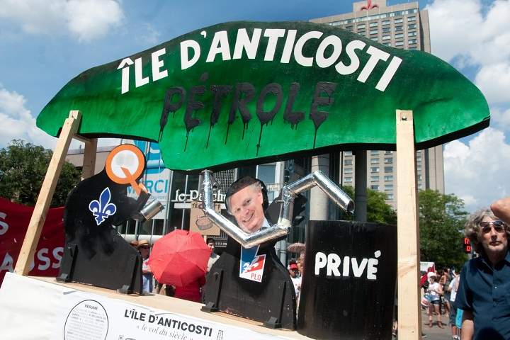 Anticosti Island protest in Montreal