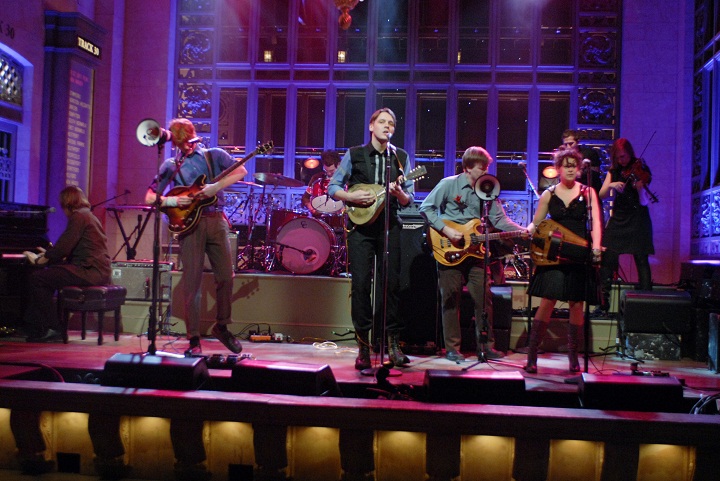 Arcade Fire performs on 'SNL' in 2007.