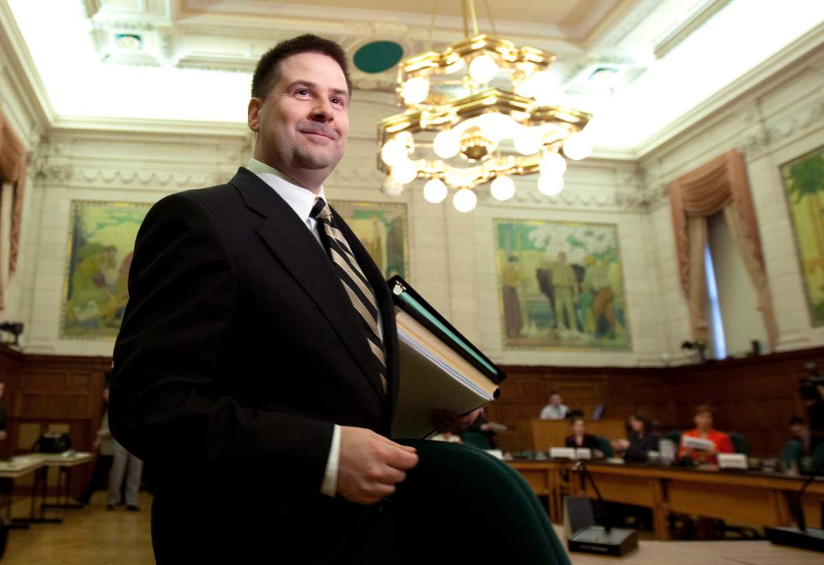 Conservative Party of Canada lawyer Arthur Hamilton appears before committee on Parliament Hill in Ottawa, Wednesday June 9, 2010. THE CANADIAN PRESS/Adrian Wyld.