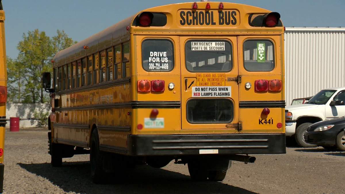 A school bus in Alberta.