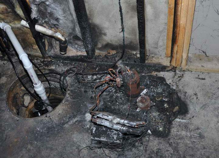 Property damage from a fire involving a recalled dehumidifier. (Photo: Handout/CPSC)