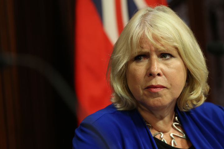 Deb Matthews says the Conservatives promised to a six per cent increase in health transfers, but are only giving Ontario half of that.