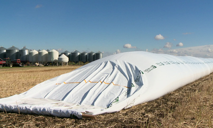 Harvest 2013 is wrapping up and Saskatchewan farmers are running out of storage for bumper crops.