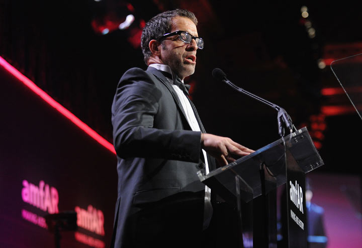 Designer Kenneth Cole speaks onstage at the amfAR New York Gala to kick off Fall 2013 Fashion Week at Cipriani Wall Street on February 6, 2013 in New York City.