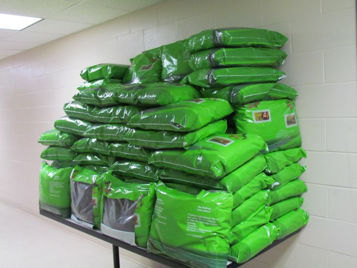 160 kilograms of dried khat was seized by the CBSA at the Edmonton International Airport Tuesday, August 20, 2013.