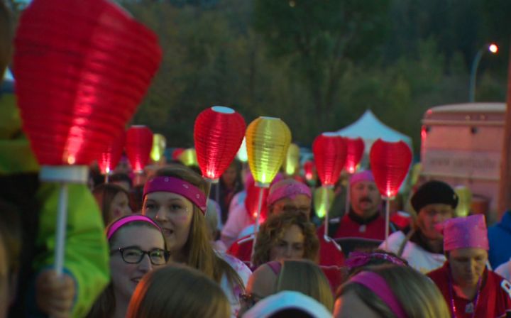 Participant raised $296,000 in the Light the Night walk Saturday, September 28, 2013. 
