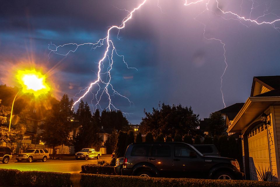 Lightning storm Thursday night. Credit: Matt Mylleville.