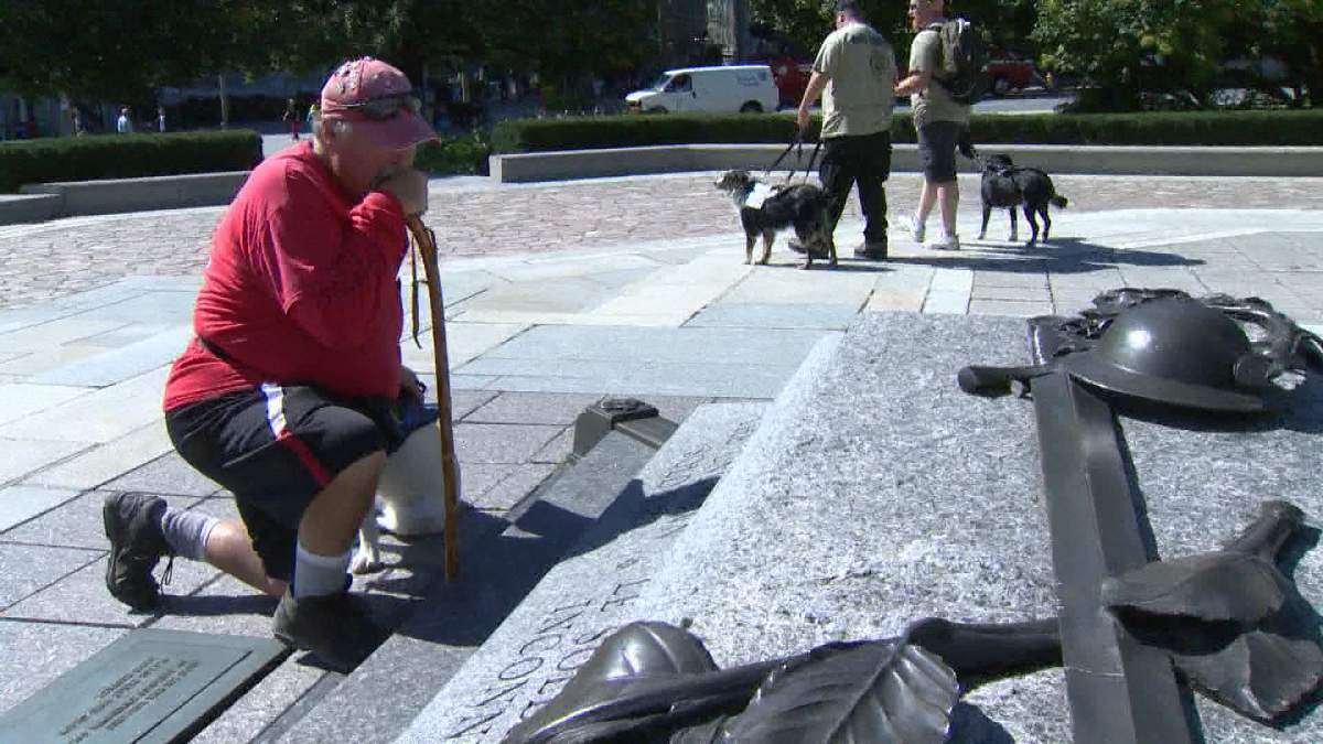 It has been a long journey but an Eastern Passage man has finished a 50 day walk to Ottawa.
