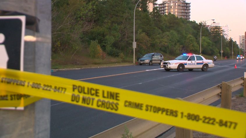 A motorcyclist dies after a collision in Edmonton's River Valley, Sunday, September 8, 2013. 