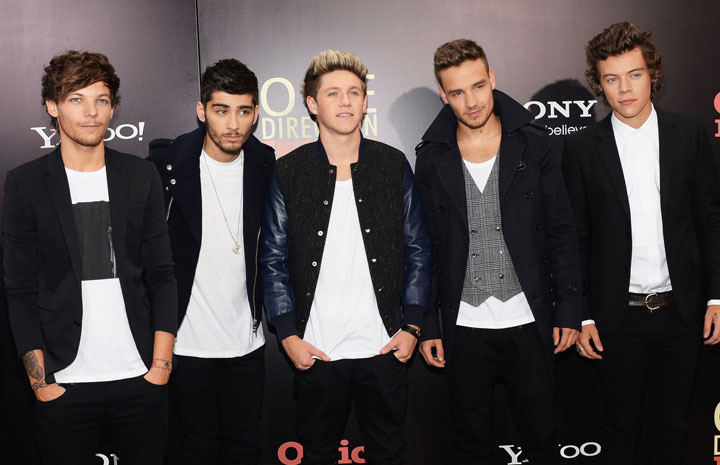 One Direction, pictured in August 2013.
