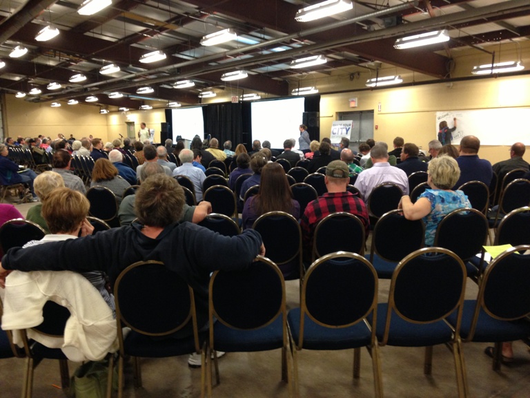 Removal of the front end processing, FEP, and waste stabilization facility, WSF, are at the heart of the debate that made residents so vocal Wednesday night.