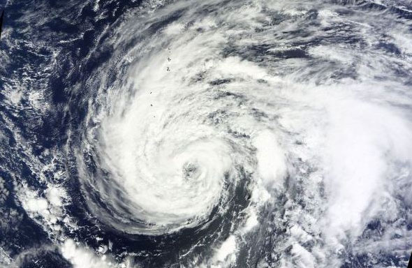 Typhoon Pabuk in the South Pacific