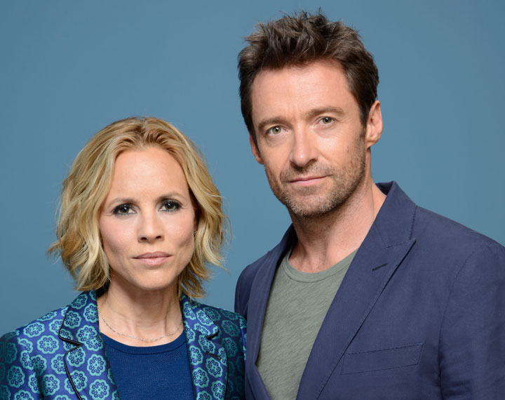 'Prisoners' stars Maria Bello and Hugh Jackman, photographed at TIFF.