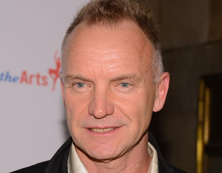 Sting, pictured in October 2012.