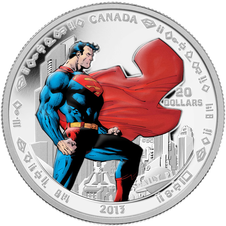 2013 $20 Fine silver 75 TH Anniversary of Superman Metropolis 