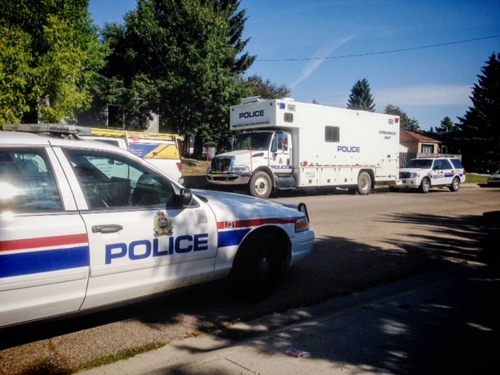 Police have a home in the area of 60 Street and 35A Ave NW sanctioned off as they investigate the suspicious death of a man in his 30s.