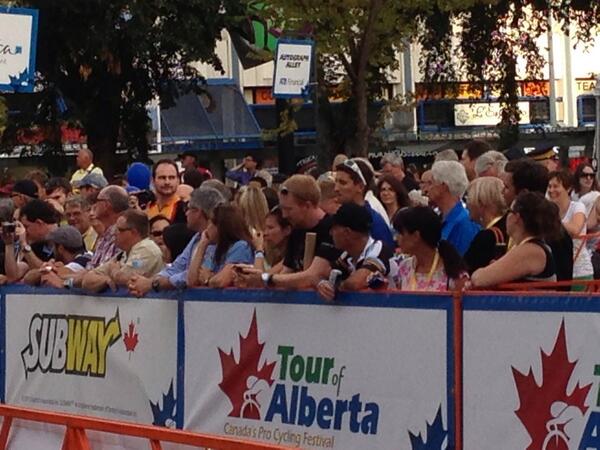 A lot of people lined Edmonton's downtown streets on Sept. 4, 2013 for a glimpse at some of the world's best cyclists.