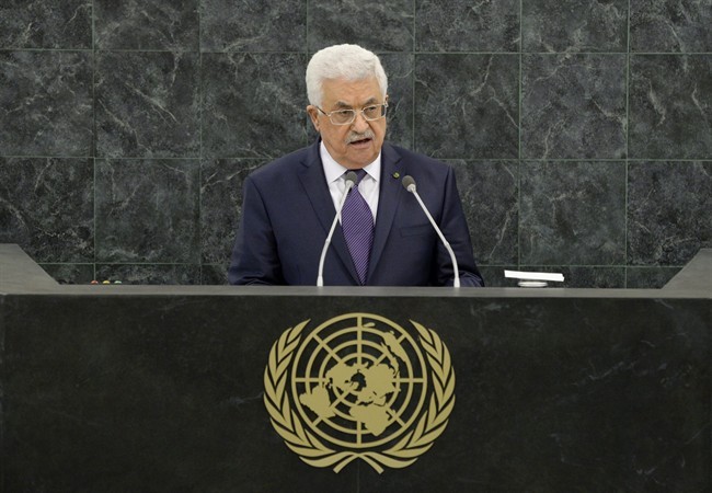 Mahmoud Abbas, President of the Palestinian Authority, speaks during the general debate of the 68th session of the United Nations General Assembly on Thursday Sept. 26, 2013 at U.N. headquarters.