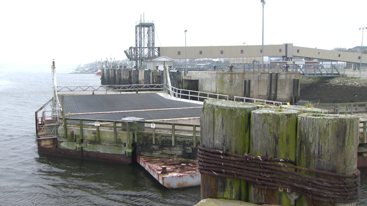 Yarmouth's ferry terminal has remained unused since 2009. Service is expected to resume May 2014. 