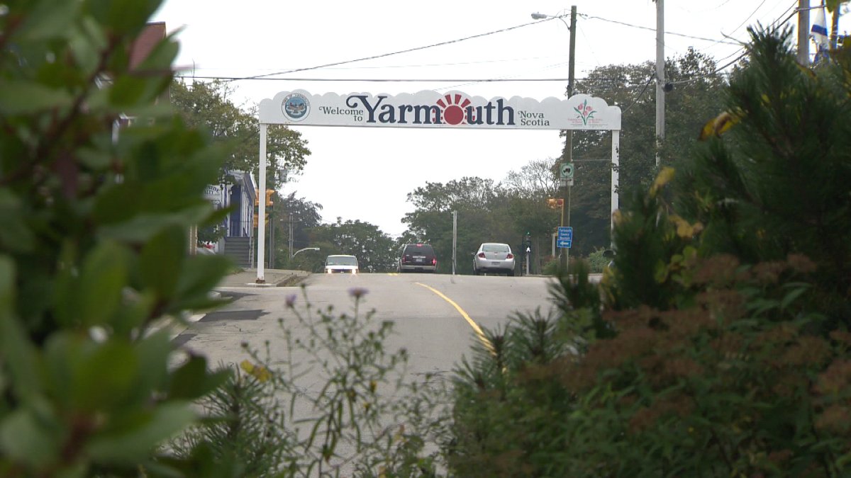 The Yarmouth town welcome sign is seen in this undated file photograph. 