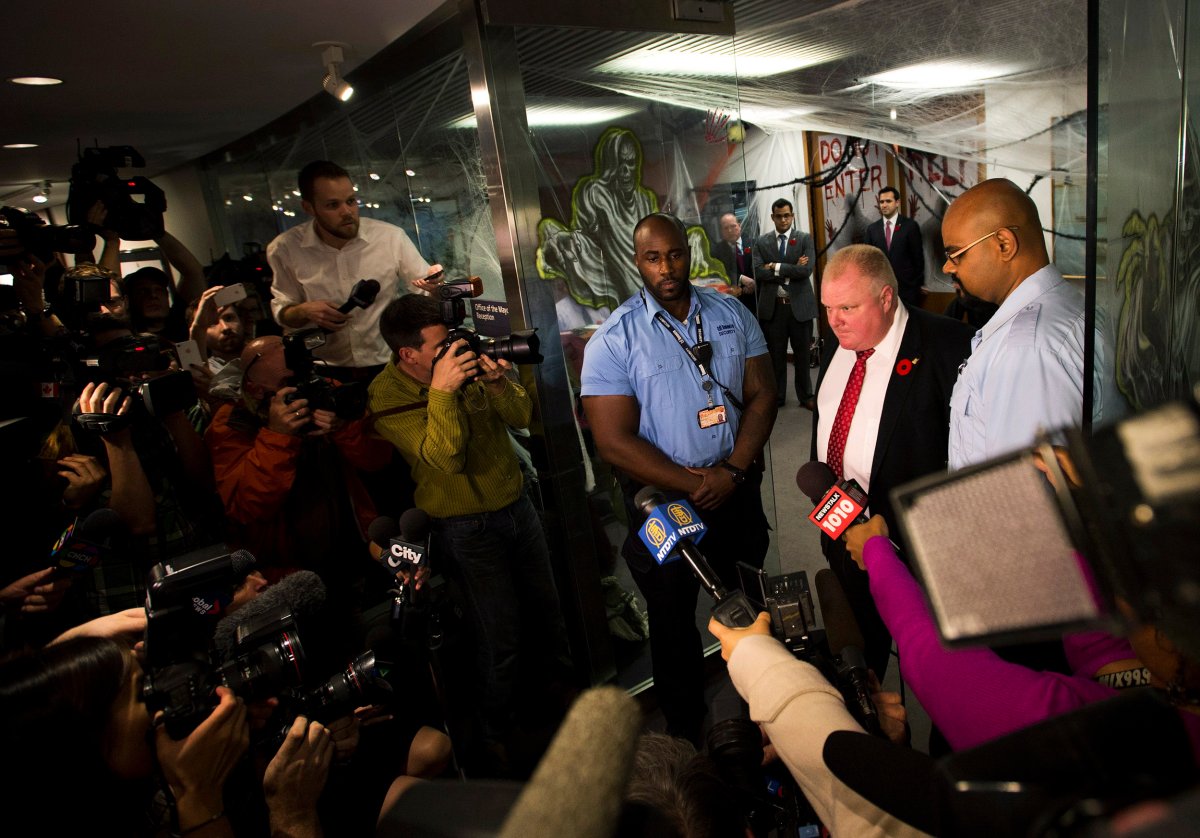 rob ford extortion snadro lisi