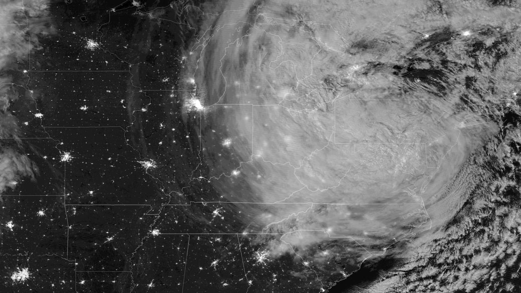 Sandy, in the early morning of Oct. 30. (NOAA)