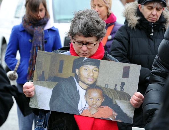 Michael Eligon vigil and march from East York Hospital to 55 Division at Dundas and Coxwell on March 3, 2012.