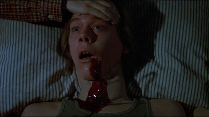 Kevin Bacon has a bloody ending in 'Friday the 13th.'.