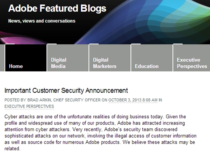 Adobe says attack exposed financial info of 2.9 million customers - image