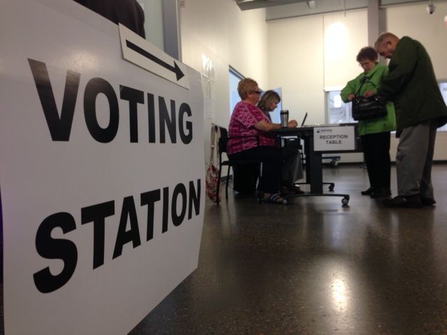 Advance polls open at five locations around Edmonton, Tuesday, October 8, 2013. 
