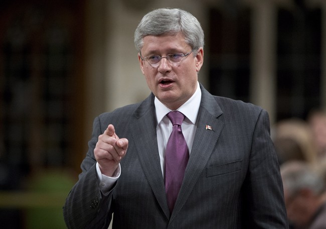 Prime Minister Stephen Harper isn't picking a winner for this weekend's Grey Cup showdown.