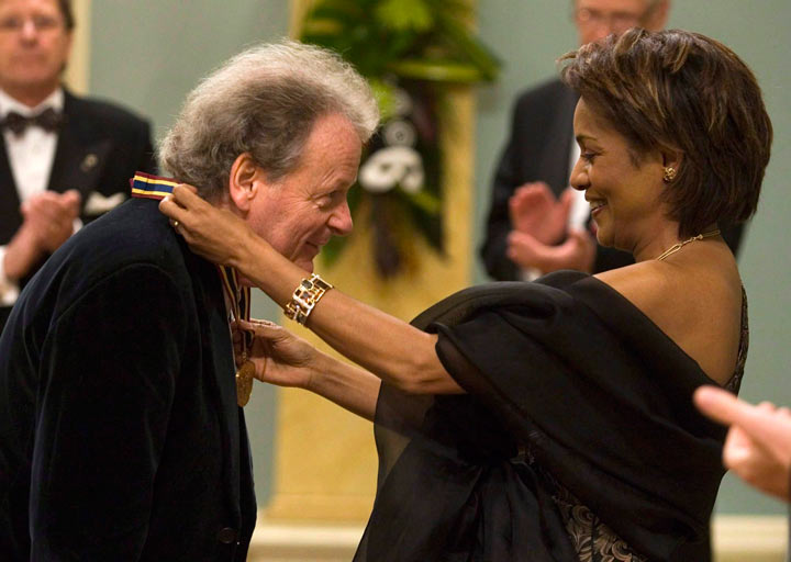 Pianist Anton Kuerti, pictured in 2008 with then-Governor General Michaëlle Jean.