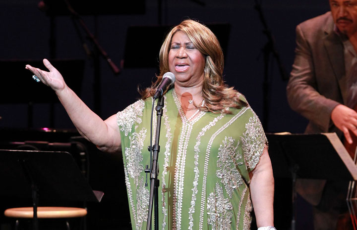 Aretha Franklin, pictured in September 2012.