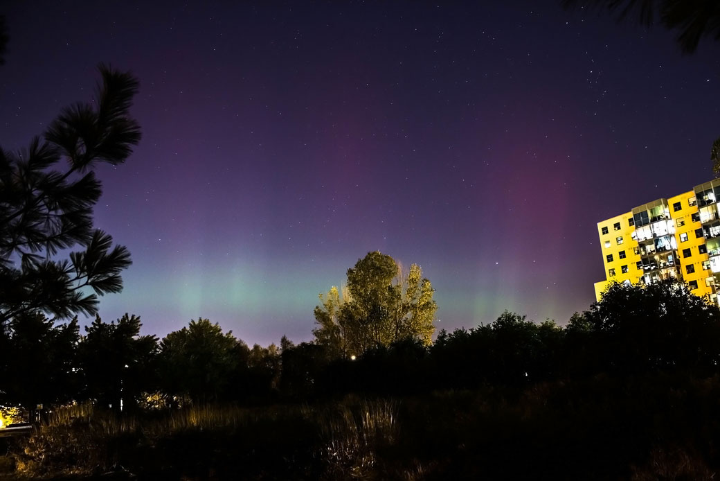 The Northern Lights seen from Richmond Hill. 