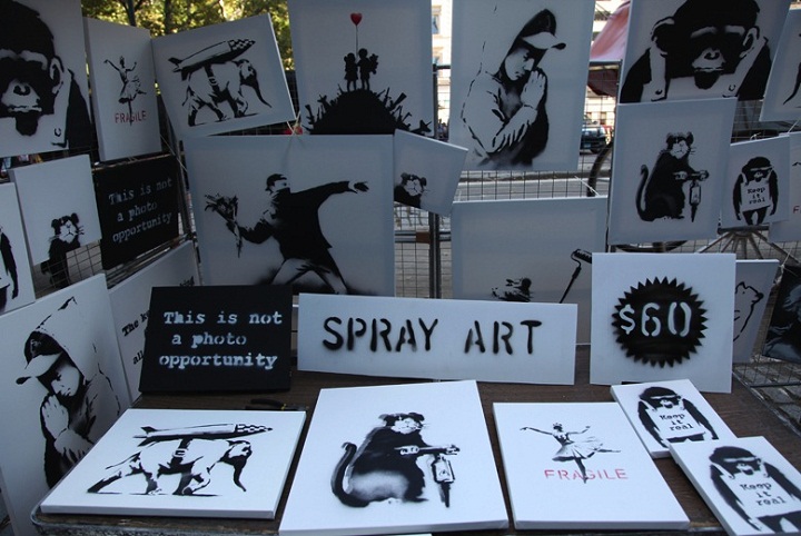 Banksy sold original art anonymously in New York's Central Park