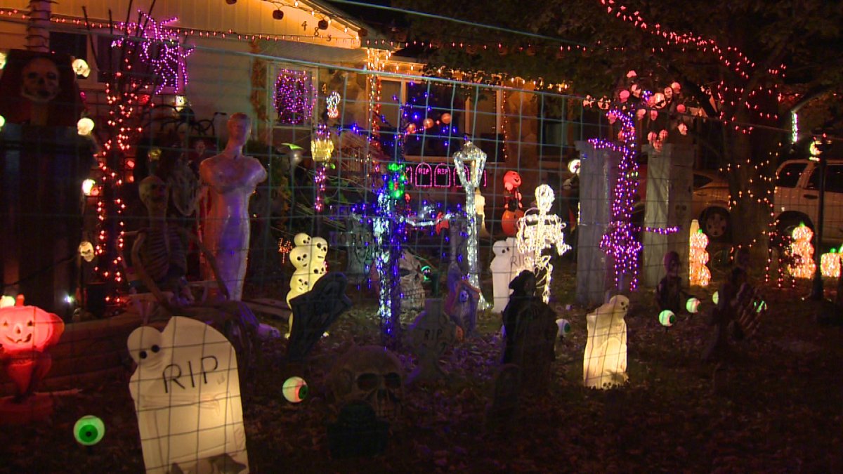 48 Banting Street features an array of spooky decorations.