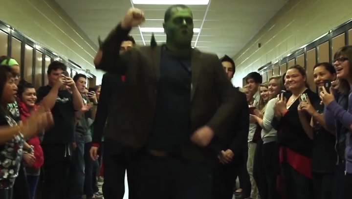 Saskatoon students use inclusionary learning as they go ‘Gangnam Style’ for the ‘Monster Mash.’.