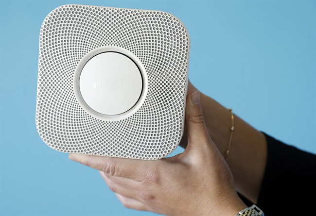 The Nest smoke and carbon monoxide alarm .