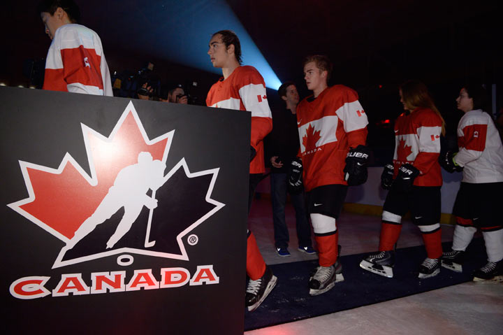 Hockey Canada officially unveils jerseys Team Canada will wear at 2014  Olympics in Sochi, Russia