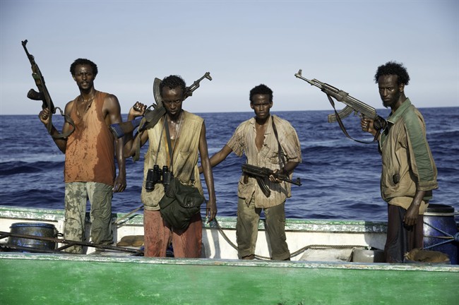 In the movie “Captain Phillips”, Abduwali Abdukhadir Muse is depicted by Barkhad Abdi, middle left.