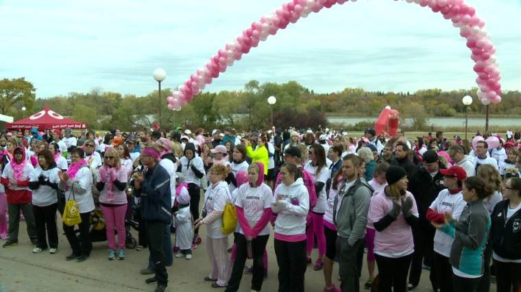 A sea of pink flooded downtown, Sunday morning, for the 12th annual Canadian Breast Cancer Foundation CIBC Run for the Cure.